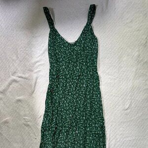 Reformation Lynda Midi Dress Rosemarie Floral Green SZ 4
